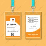 Balanced Color Corporate Business Id Card Design Template Download On In Company Id Card Design Template