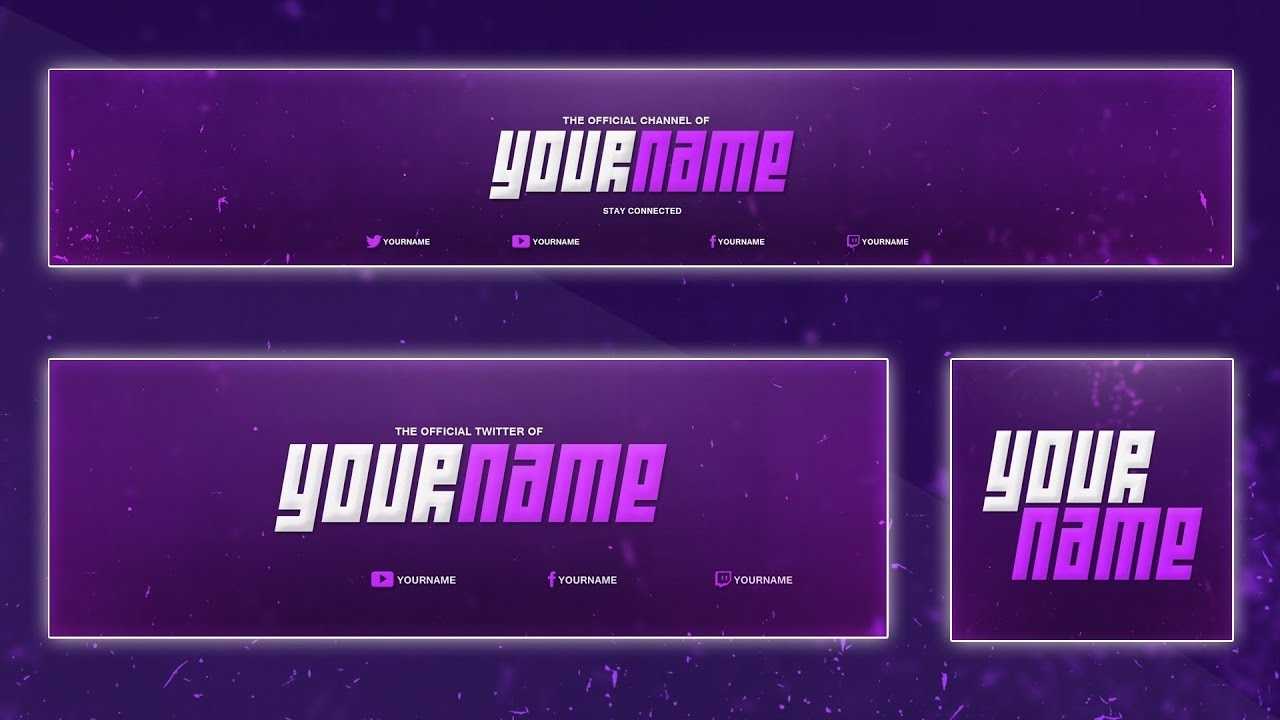 Cool Youtube Banner And Avatar Template Stream Design Elements In