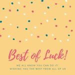 Customize 31+ Good Luck Cards Templates Online – Canva For Good Luck Card Template