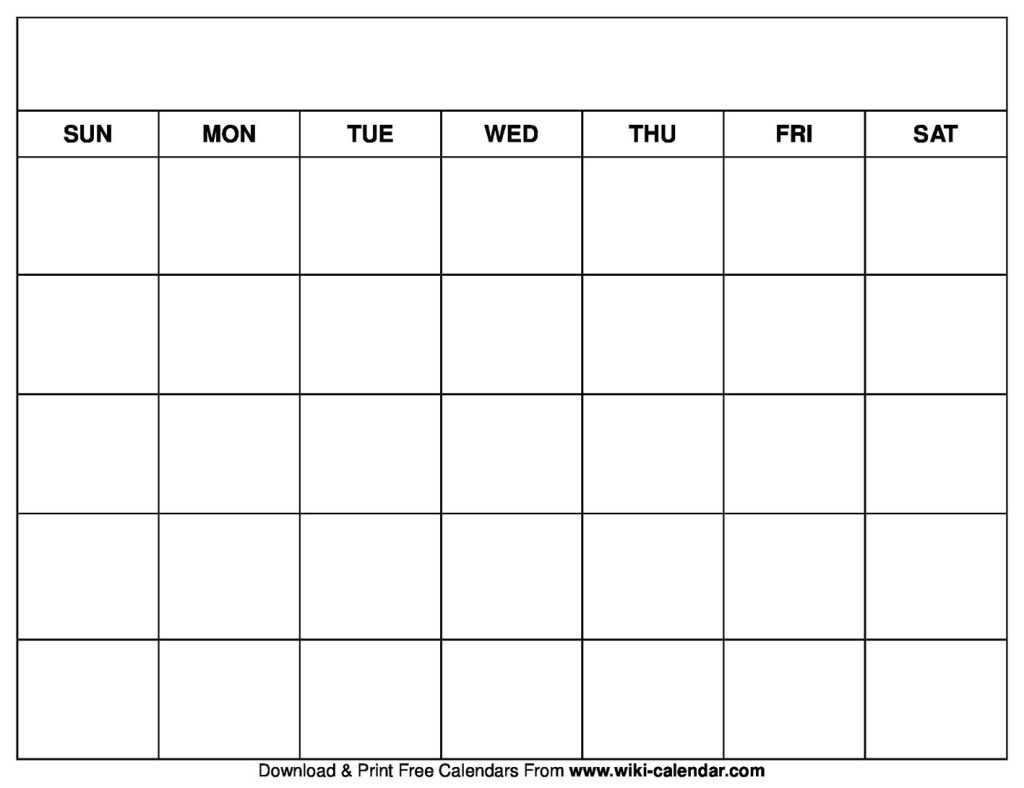 blank-one-month-calendar-template