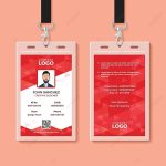 Red Corporate Id Card Design Template Template Download On Pngtree In Company Id Card Design Template