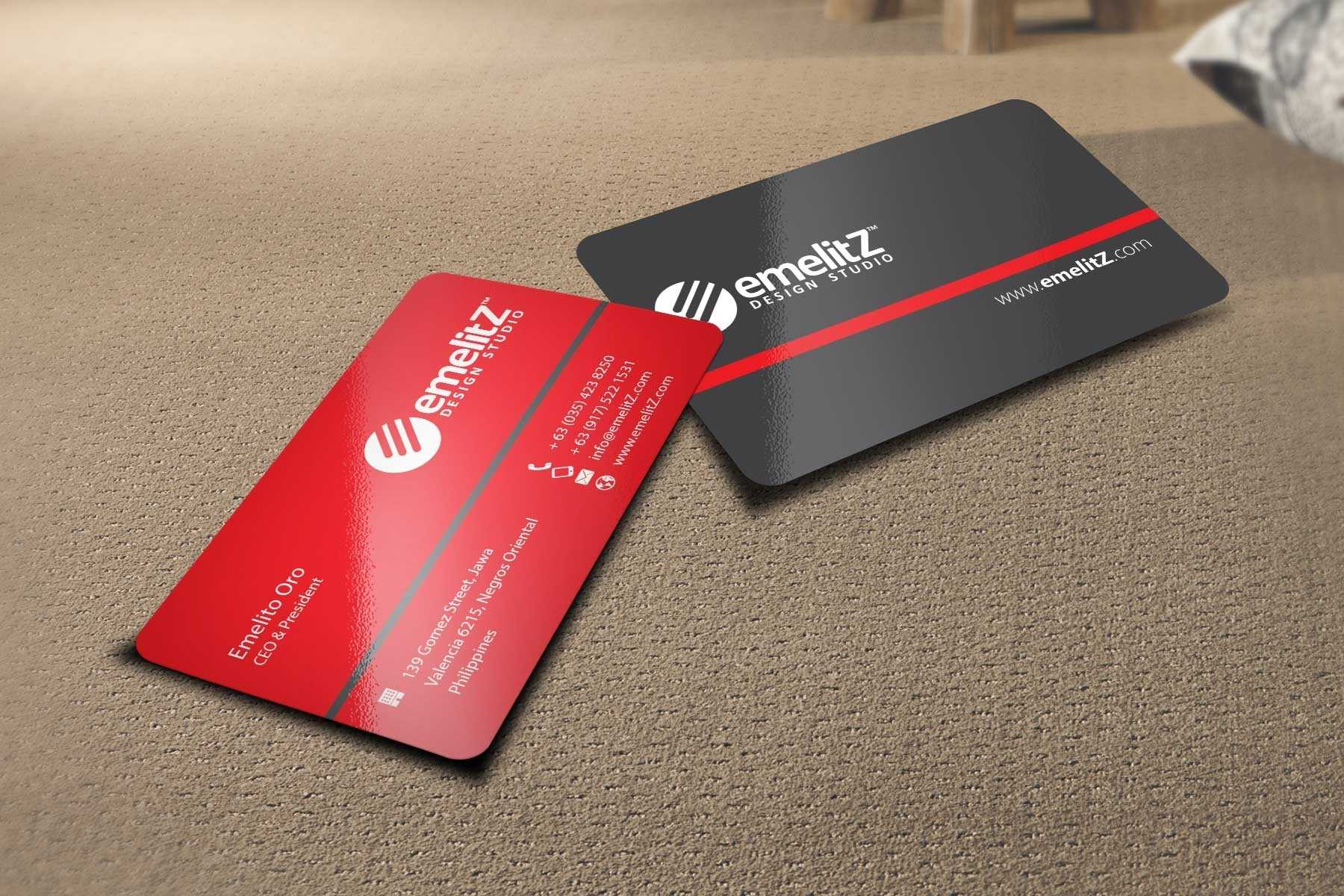 2 Sided Business Card Template Word